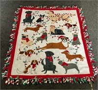 Christmas Dog Tie Blanket