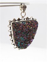 Large, Multi-Colored Jewelry Necklace Pendant