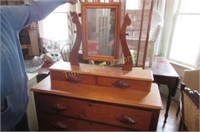Chest of drawers with dresser mirror