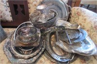 Large grouping of silverplate
