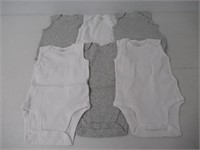 Amazon Essentials Baby 6-Pack Sleeveless Bodysuits