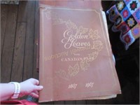 Golden Leaves from Canada's Past scrapbook