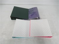 Lot of 4 Various Size Binders