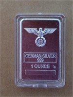 German Silver 1 OZ Art Bar