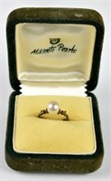 ANTIQUE MIKIMOTO PEARL RING