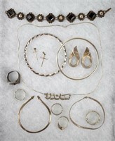 ASSORTED STERLING SILVER JEWELRY