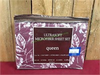 Ultrasoft Microfiber Mauve 4pc Queen Sheet Set