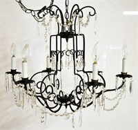 VINTAGE CHANDELIER WITH CRYSTALS