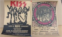 2 Kiss Posters 11" X 16"
