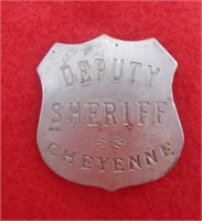 Deputy Sheriff Cheyenne Wy Badge Movie Prop