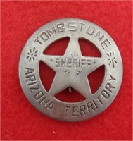 Tombstone AZ T Sheriff Badge Movie Prop