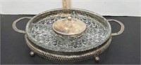 Silver Plate Divided dish