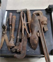 variety of older metal working primitive tools