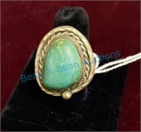 Turquoise ring signed
