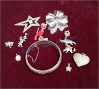 Grouping of misc. Sterling jewelry