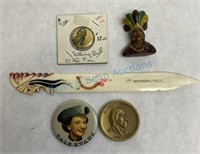 Group of American western souvenir items