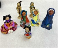 Group of native American figurines