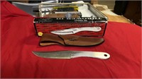 Gil Hibben Knifes Throwing Knife and Sheath