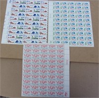 3 Full Sheets 10 Cent Stamps Unused