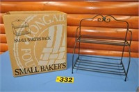 Longaberger Wrought Iron Small Bakers Rack