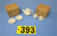 Longaberger Pottery Mini. Teapot & More