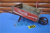 Coca-Cola Wooden Wheel Barrow & More