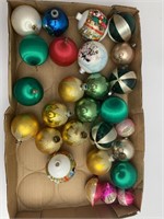 Shiny bright glass ornaments and more
