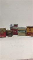 4 Spice Tins and 1 Box