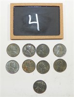 (9) 1943 Steel Pennies