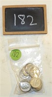 (20)  Roosevelt Dimes 1946-1963 Dates vary in eact