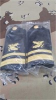 2 Pr. LTJG Supply Corps Navy Shoulder Boards