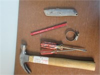 TOOLS -  Hammer, Utility Knife, Pencil, Etc