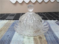 Glass Round Butter Dish