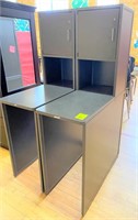 pair office cabinets