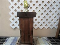 Wooden Block Lamp