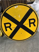 RR road sign, 36" across