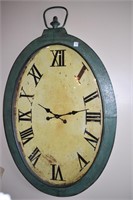BATTERY OPERATED LARGE WALL CLOCK 47" X 28 1/2" W