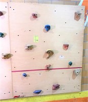 4 sections-4ft wide X 5ft tall climbing wall