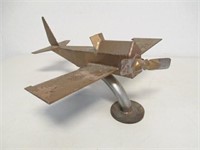 Neat Metal Folk Art Plane