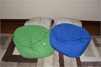 TWIN COMFORTERS TWO AND 2 BEAN BAGS