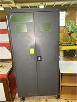 rolling metal storage cabinet