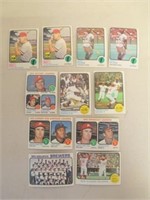 1973 Topps Baseball Card Lot - 2 Pete Rose, 2