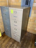 pair of old file cabinets