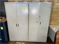 pair storage cabinets