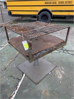 grated steel HD table