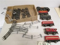 Lot of Vintage Marx Tin Trains & Train Track - As