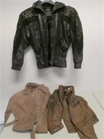 3 Vintage Leather Coats