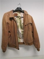 Marlboro Adventure Leather Jacket Coat Size Large