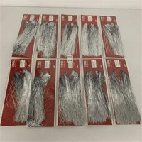 10 PC HOLIDAYTIME TINSEL ICICLES 18''