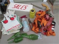 Lot of Orchard Supplies & Accessories & Ratchet